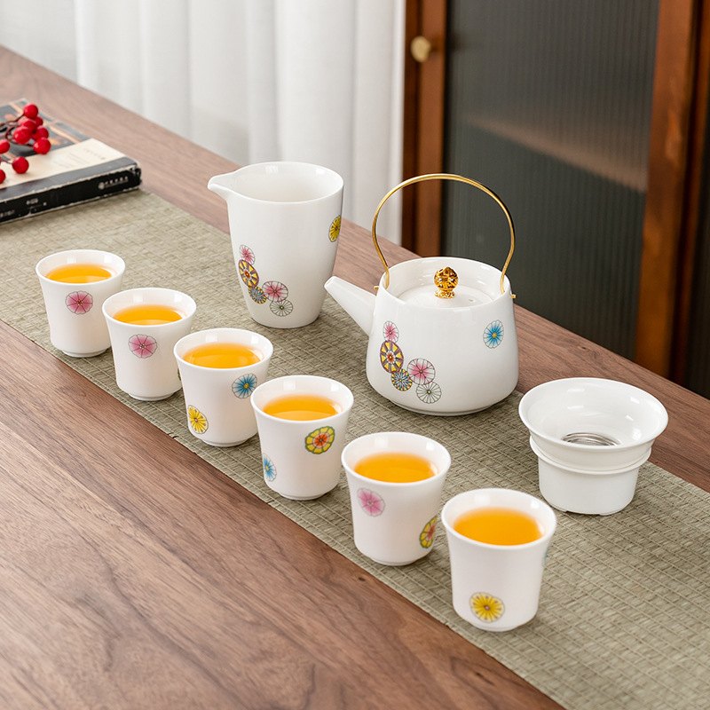 楽天市場】美しい手毬 花柄 茶器セット ティーポット 蓋碗 急須 横手