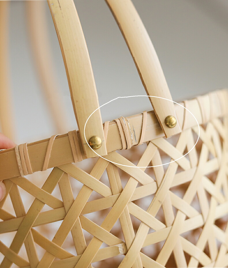 楽天市場】手提げ 竹かご 竹細工 竹 かご 手作り 竹籠 バスケット