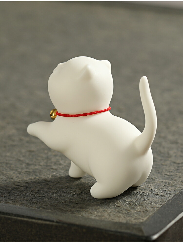 楽天市場】IwaiLoft お香・線香立て ミニ 白磁 猫 ねこ オブジェ 猫