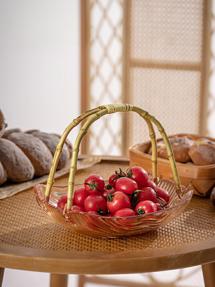 楽天市場】IwaiLoft 竹の持ち手 モール ガラスの盛り鉢 盛器 ラス盛り