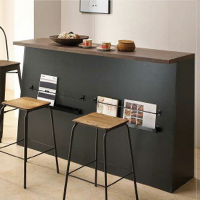 楽天市場】バーカウンター 170 カウンターテーブル リビング 食器収納