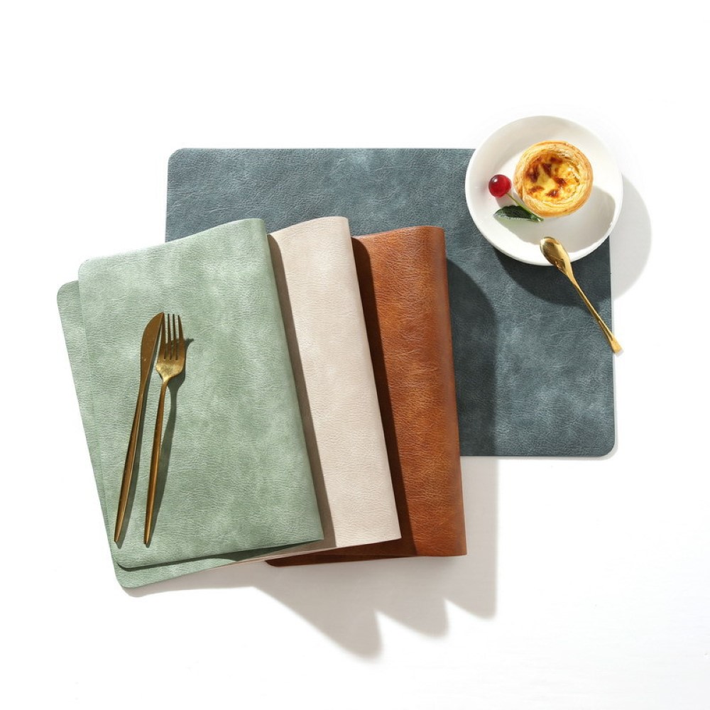 楽天市場】ランチョンマット レザー セット エコレザー PUレザー 2枚 4