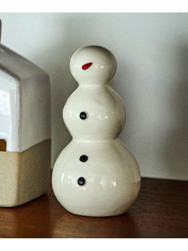 楽天市場】【SALE／30%OFF】陶器スノーマンオブジェ[CHRISTMAS 2024