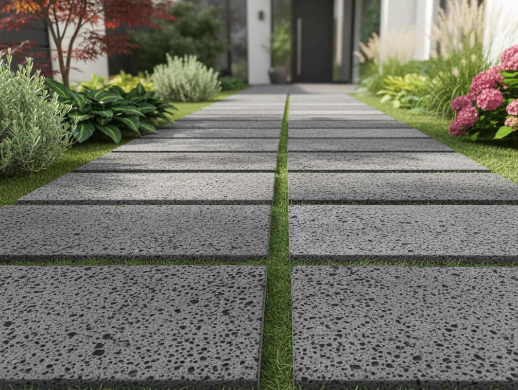 楽天市場】溶岩 石 プレート 敷石 平板 溶岩石 300×600mm角 厚み 20mm