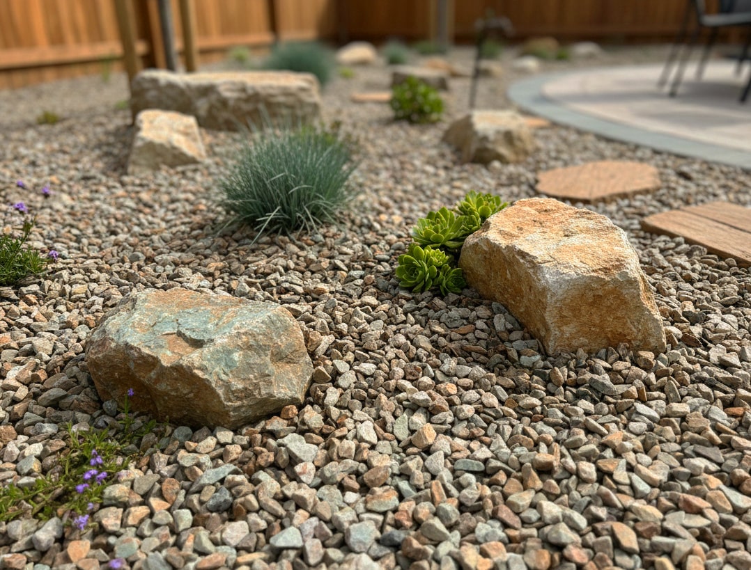 楽天市場】砂利 茶色 ブラウン ミックス 庭 ドライガーデン 石