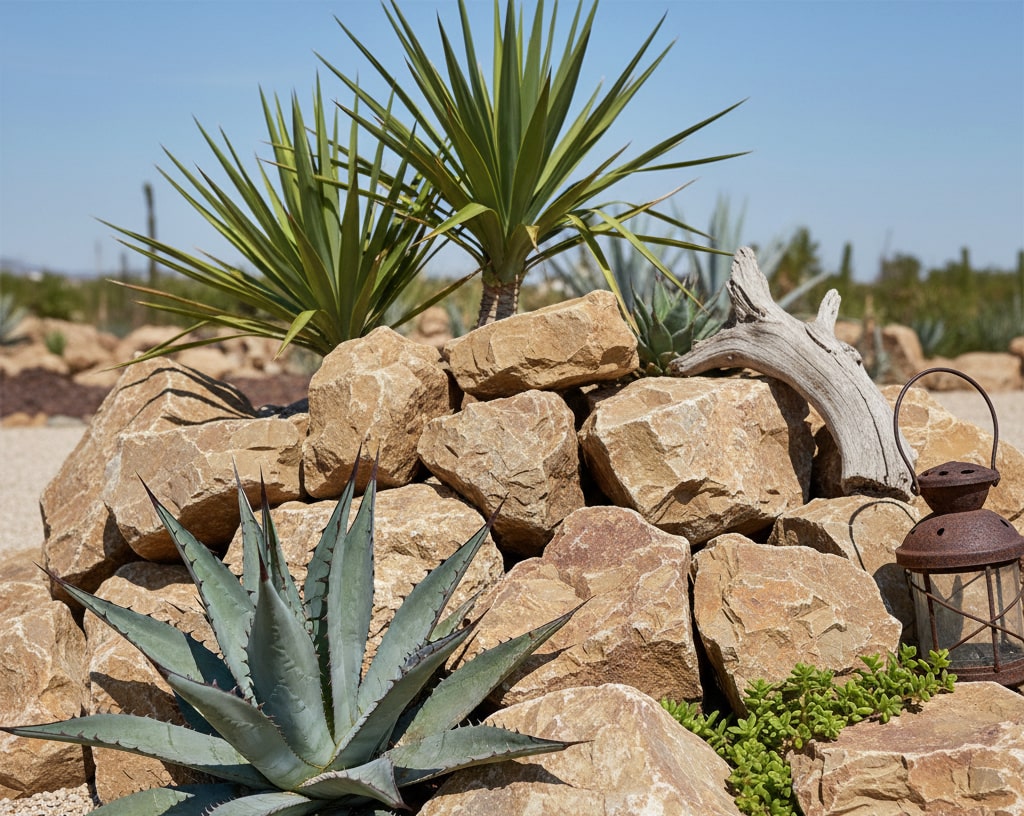 楽天市場】庭石 割栗石 庭 ロックガーデン 石 黄茶色 イエロー