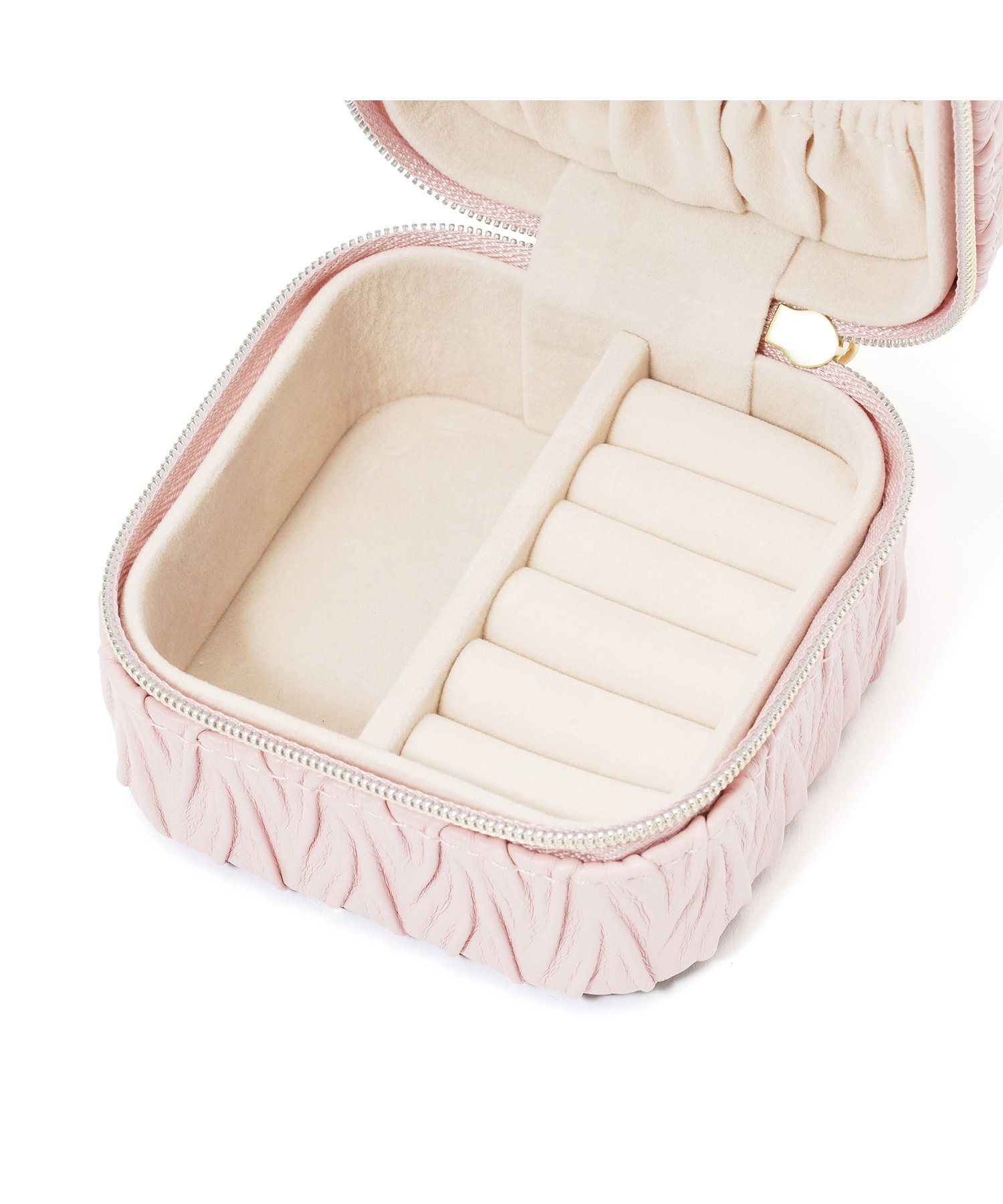 Francfranc｜エンボス トラベルジュエリーボックス S ピンク | Rakuten