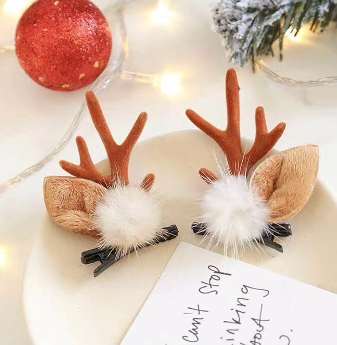 楽天市場】トナカイ ヘアピン クリスマス ヘアクリップ ヘアグリッパー