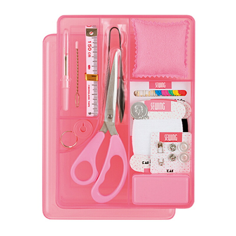楽天市場】貝印 裁縫箱セット ピンクソーイングセット 手芸 ギフト