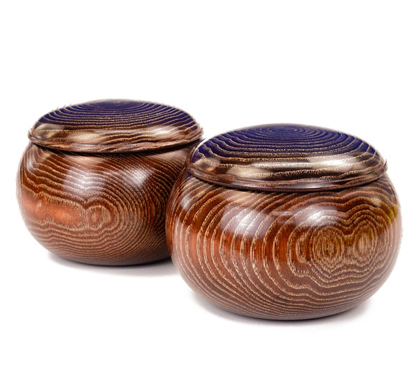 楽天市場】囲碁 木製碁笥 栗 大 ※蛤碁石30号まで収納可能 : 将棋囲碁