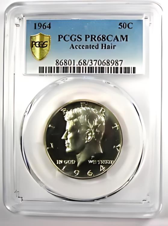 楽天市場】1964 アクセント付きプルーフ ケネディ ハーフダラー 50C