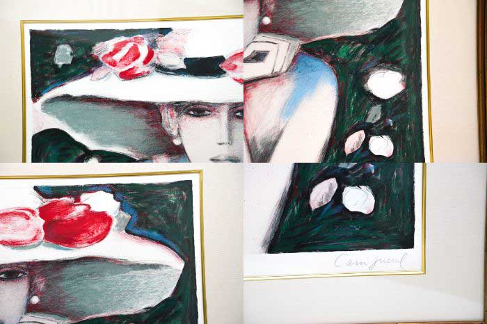 楽天市場】カシニョール 蒼い影 リトグラフ 【中古】 シリアルなし