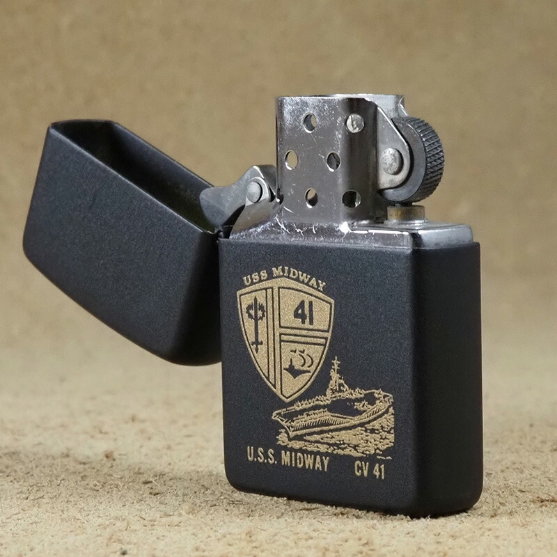 楽天市場】Zippo：1989年製 USS MIDWAY CV41ミリタリー軍艦 ジッポー