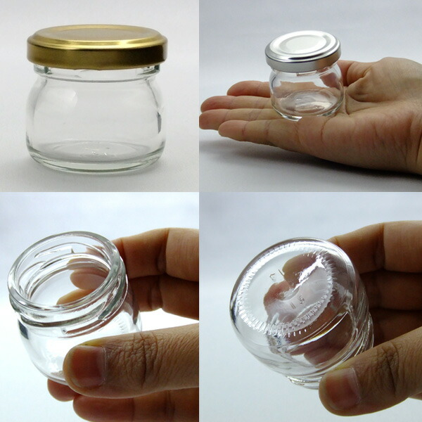 楽天市場】ガラス瓶 蓋付 ジャム瓶 ガラス保存容器 J35 35ml 硝子瓶
