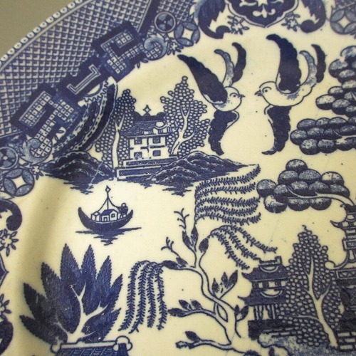 楽天市場】☆オキュパイド ジャパン 藍色皿 ウィロウ レトロ