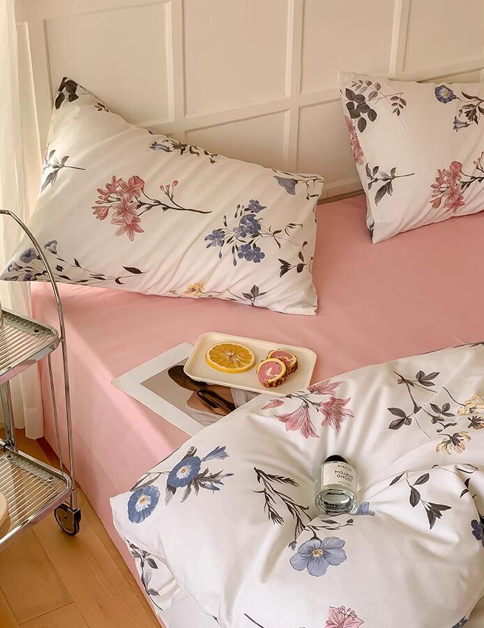 楽天市場】【送料無料】布団カバーセット 花柄 きれいめ 綿100