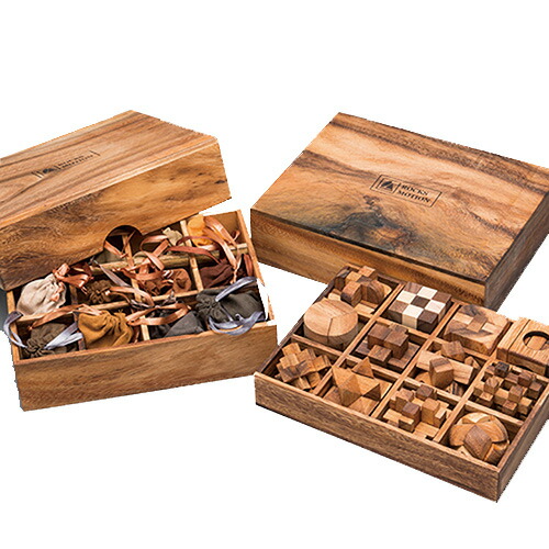 楽天市場】『 ウッドパズル&知恵の輪 』コレクション 24点セット 木製