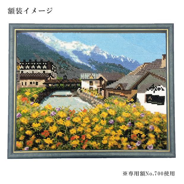 楽天市場】刺繍 コスモ 刺繍キット フランスの風景 No.712 モンブラン