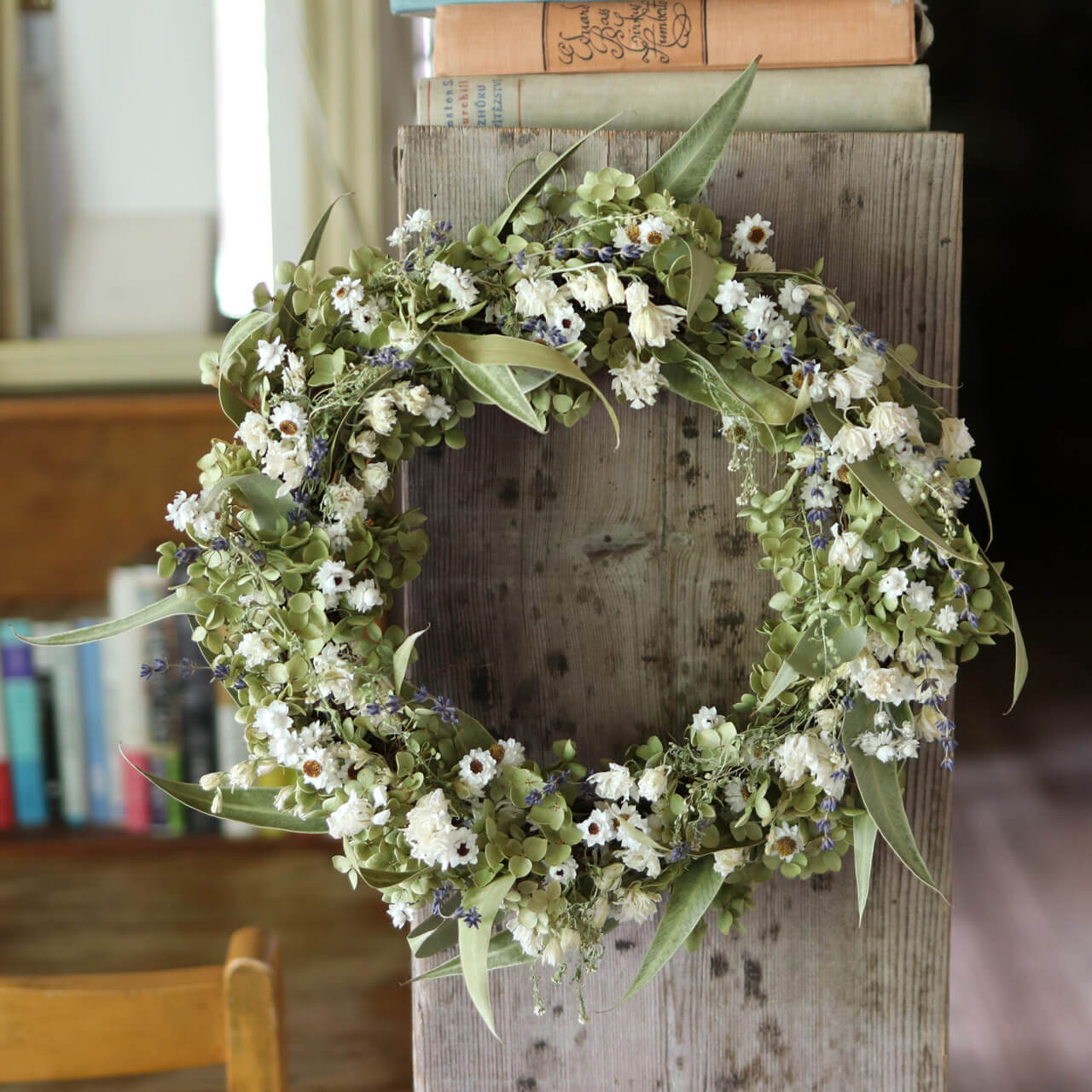 楽天市場】【約直径30cm】花七曜の大きなセミオーダーリース