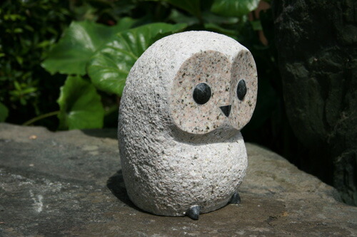 楽天市場】【送料無料】錆石だるまフクロウ(小サイズ）“縁起”の良い