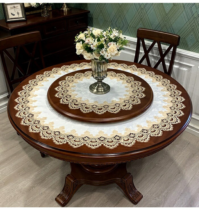楽天市場】テーブルクロス レース 円形 直径約90cm 送料無料 おしゃれ