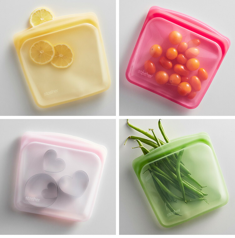 楽天市場】スタッシャー シリコーンバッグ EZサンドイッチ Mサイズ