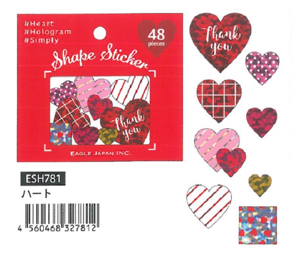 楽天市場】シール シェイプステッカー shape aticker フレークシール