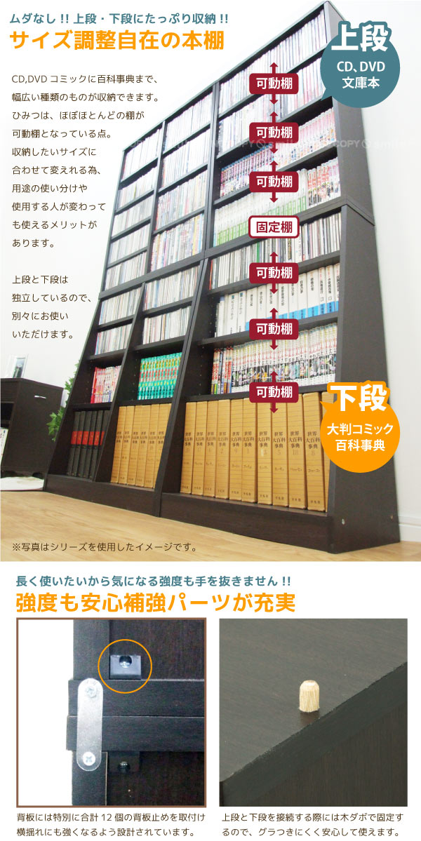 楽天市場】大容量ホームシェルフW60【直】【送料無料】/ SOHO 書棚 W60