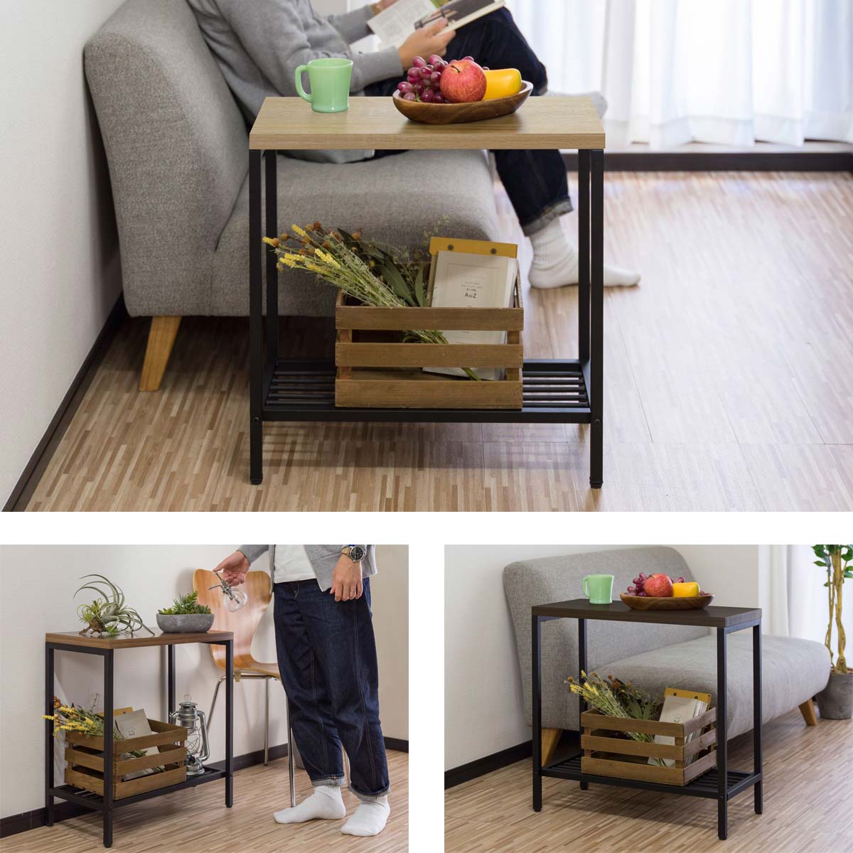 楽天市場】【楽天1位】サイドテーブル サイドラック ナイトテーブル