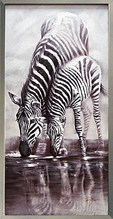 楽天市場】【楽天ランキング1位獲得】絵画 額入り インテリア ゼブラ