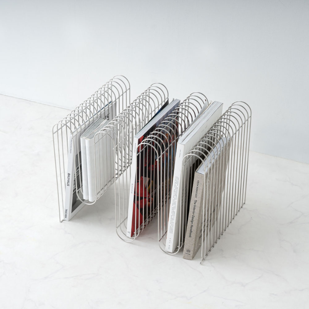 楽天市場】マガジンラック シルバー マガジンホルダー ニュース