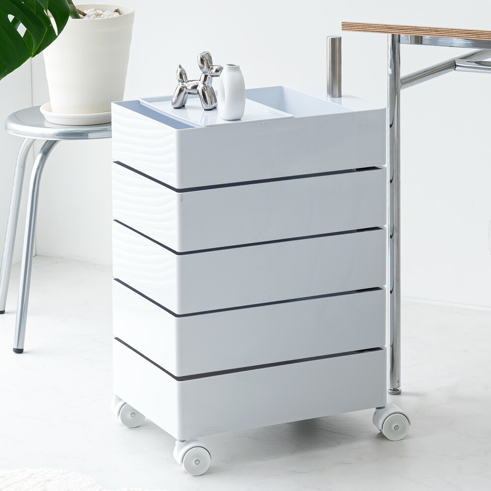 楽天市場】[12時間限定]5%OFFクーポン12時〜 ワゴン キャスター付き