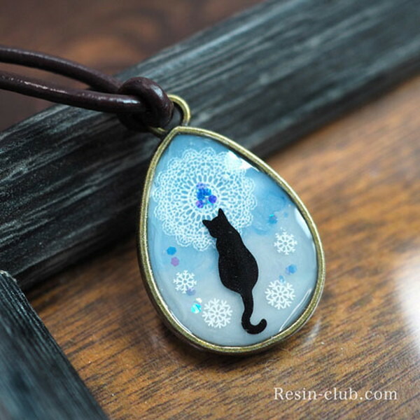 楽天市場】UVレジン用シールパーツ レジンクラブ 黒猫 アクセサリー