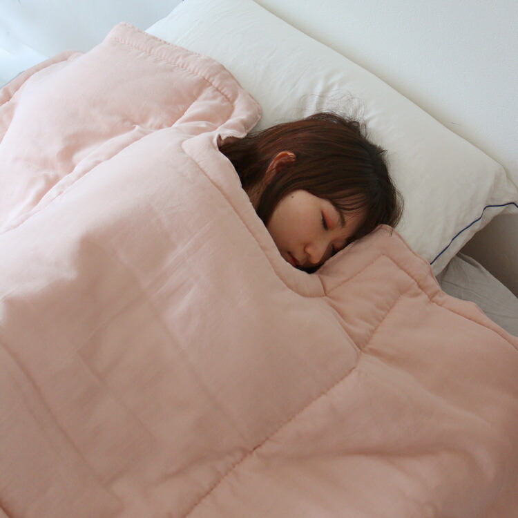 楽天市場】【洗える】スフレガーゼ くびくり中掛けふとん シングル 150