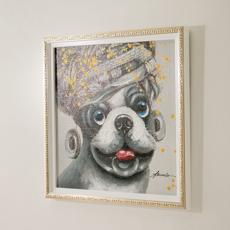 楽天市場】アートパネル 犬 ブルドッグ 33 マダム ポスター 絵 壁掛け