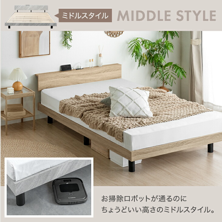 楽天市場】【本日クーポン3％引】 《最安挑戦中》RENEW 宮棚付きベッド