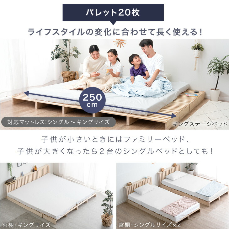 楽天市場】【本日クーポン3％引】 パレットベッド お掃除ロボ対応 天然