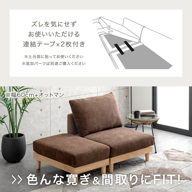 楽天市場】【本日クーポン3％引】 ユニットソファ 幅60 単品 洗える