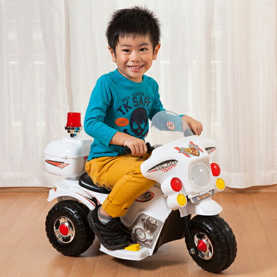 楽天市場】ベルソス 電動乗用玩具 ポリスバイク VS-T015 3歳〜5歳 送料