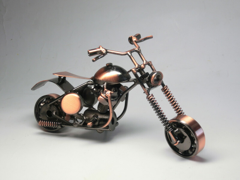 楽天市場】アンティーク調 アメリカンバイク (ブロンズカラー) 全長約