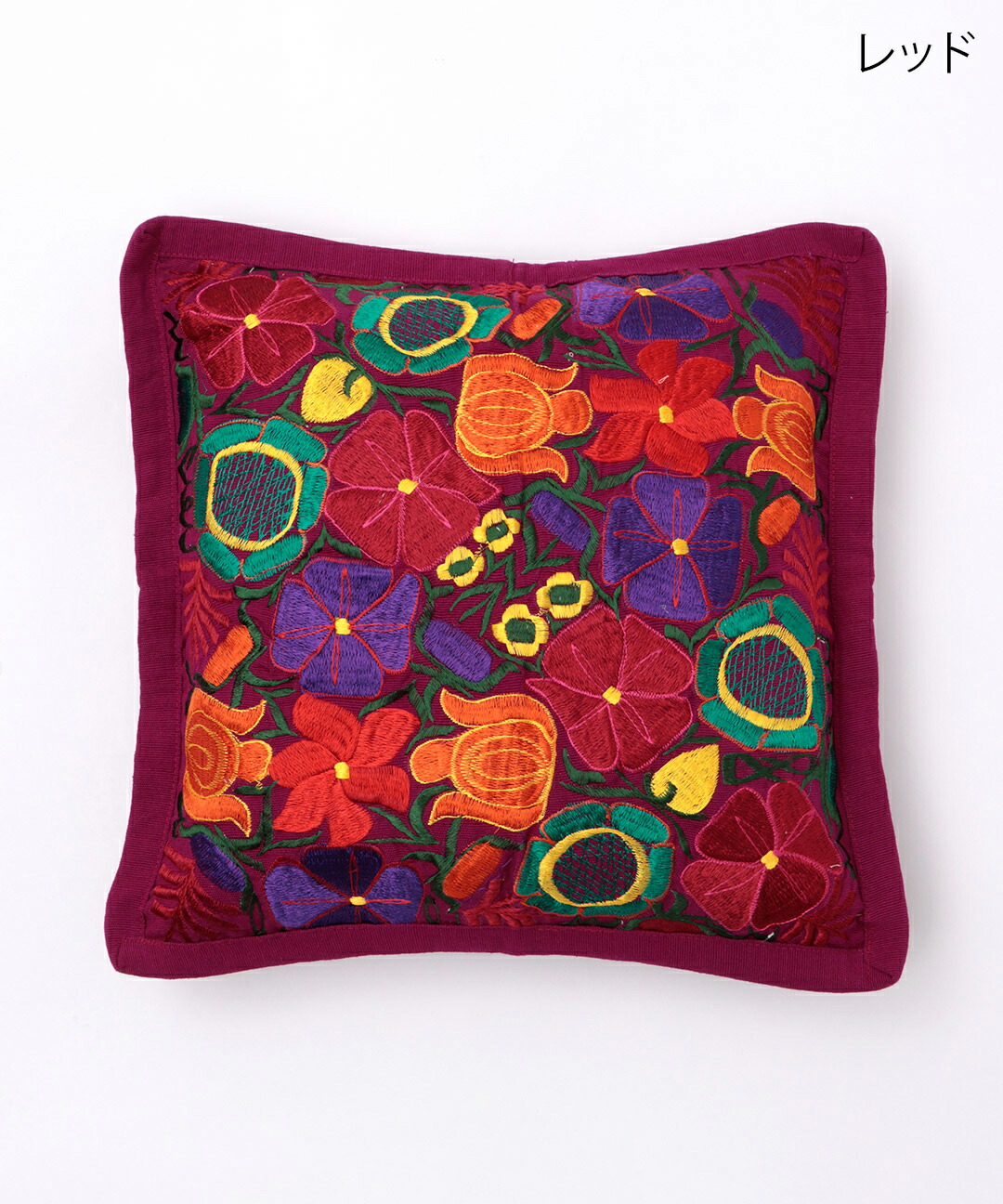 楽天市場】クッションカバー インテリア 生活雑貨 刺繍 刺しゅう 花柄