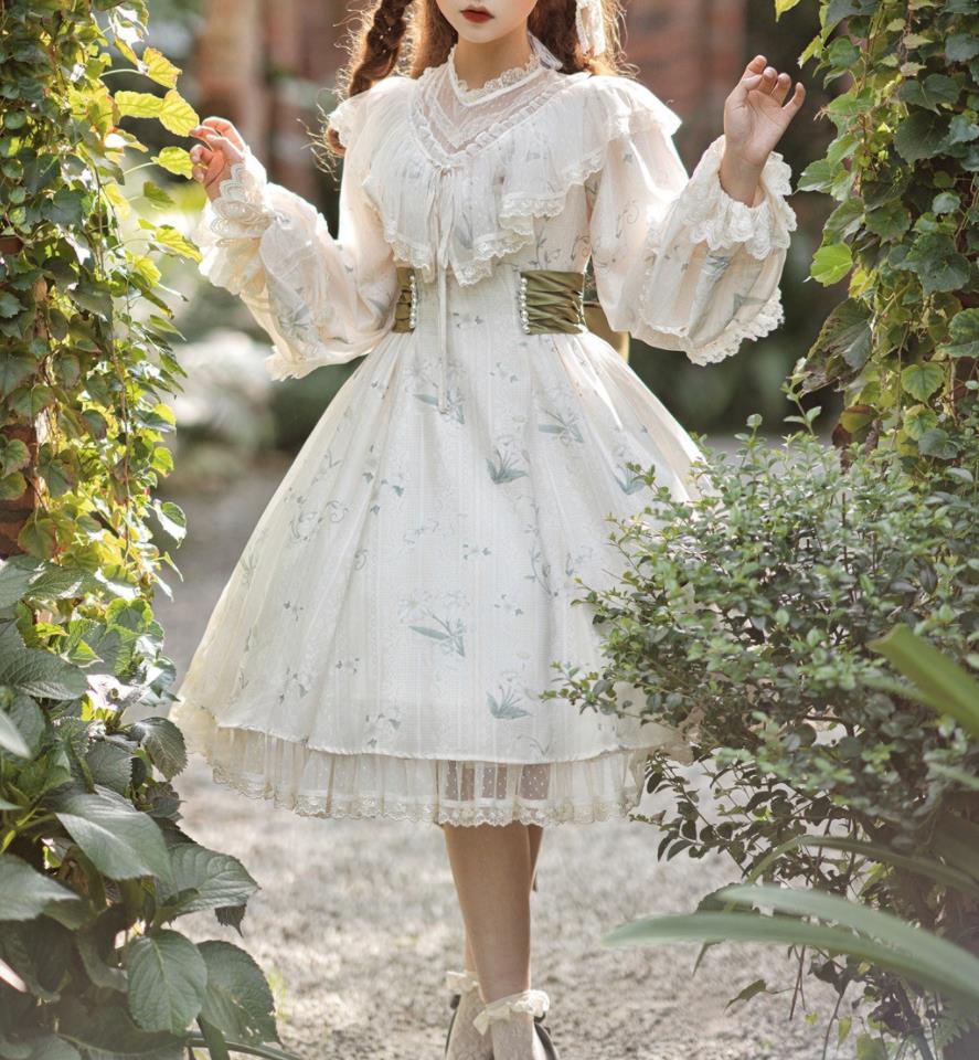 楽天市場】2022夏/新発/数量限定/Lolita系 緑/ワンピース jsk OP 日常