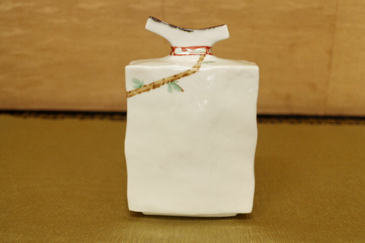 楽天市場】九谷焼 扁壷（Y口中型）二雀図 中村陶志人 送料無料 花器