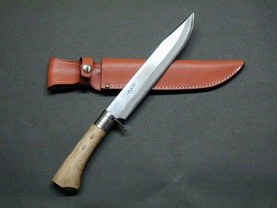 楽天市場】土佐剣鉈300 両刃 白鋼 磨 樫柄 ステンツバ 皮サック 晶之作