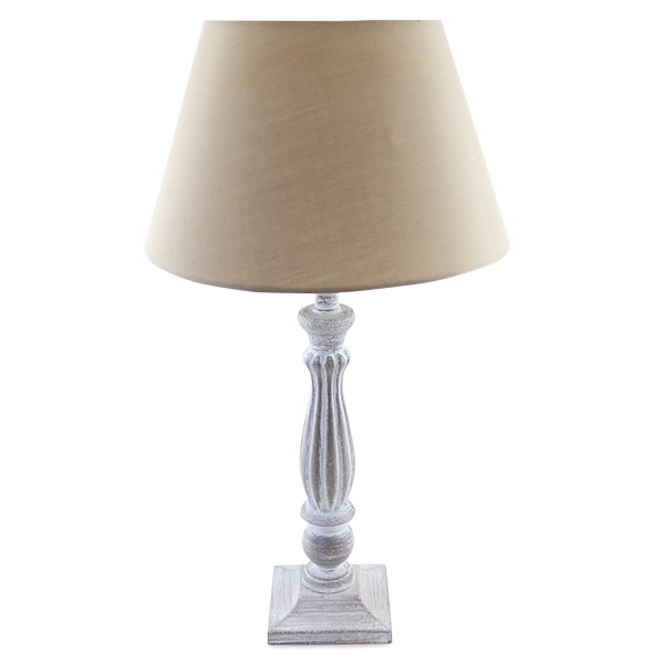 楽天市場】クラシックテーブルランプ＜グレー/ストリエスクエア＞30