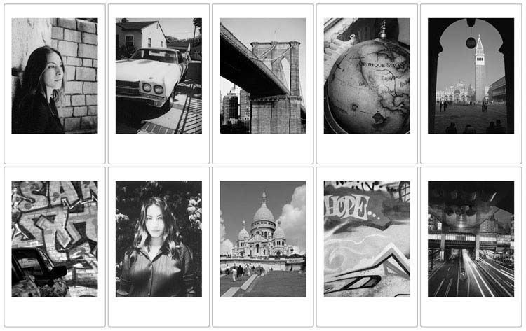 楽天市場】チェキフィルム INSTAX MINI MONOCHROME WW1 インスタント