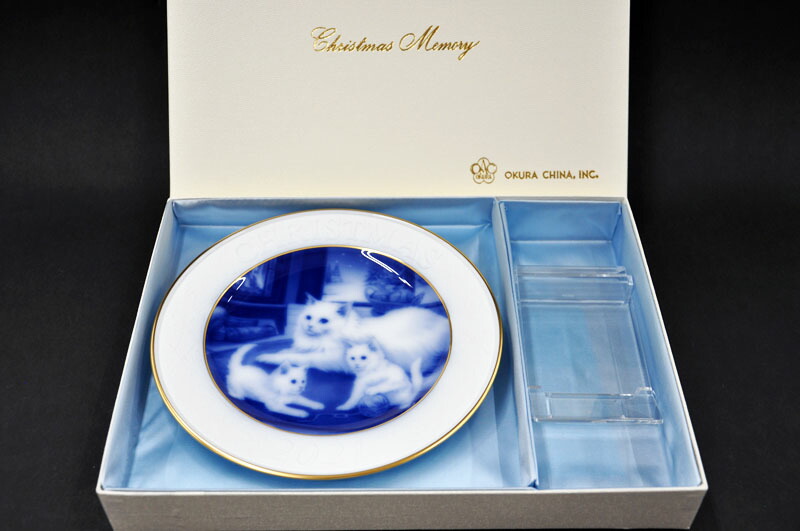 楽天市場】大倉陶園 OKURAクリスマスプレート「2021年 メインクーン