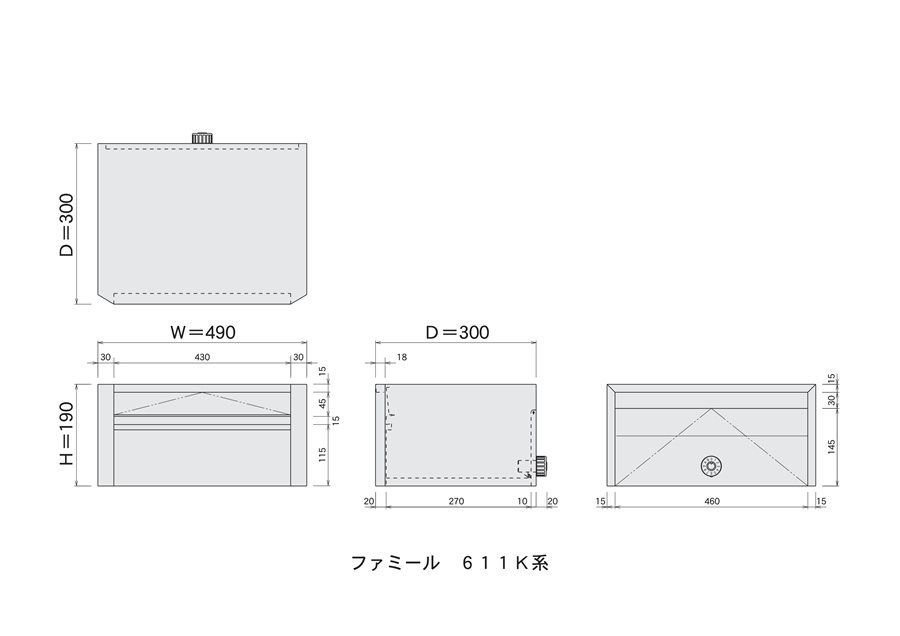 楽天市場】ハッピー金属 【611-K】 ファミールポスト(ステンレスポスト