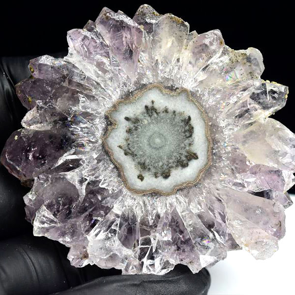 楽天市場】フラワーアメジスト スライス スタラクタイト 原石