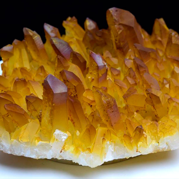 楽天市場】アーカンソー 水晶 ゴールデンクォーツ クラスター 原石